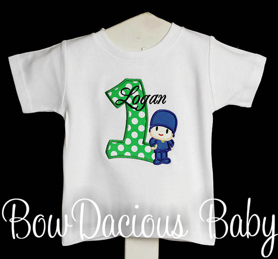 Custom Pocoyo Birthday Shirt or Onesie