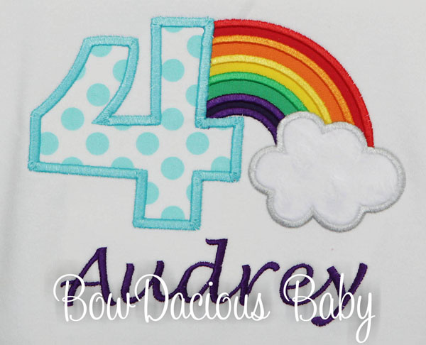 Girls Rainbow Shirt, Rainbow Birthday Shirt, Personalized Rainbow Shirt or Onesie, Any Age