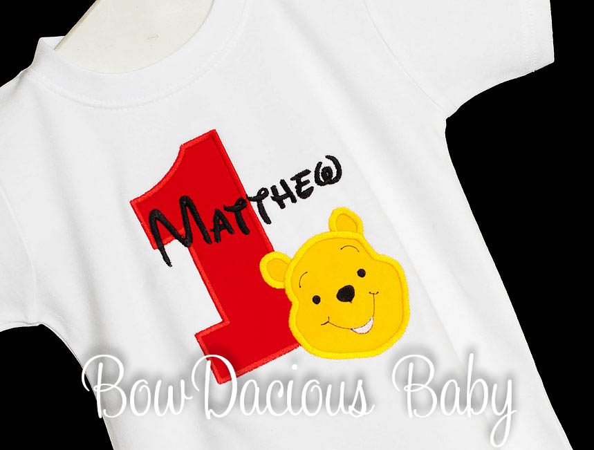 Pooh Birthday Shirt, Winnie the Pooh Birthday Shirt, Custom Winnie the Pooh Birthday Shirt