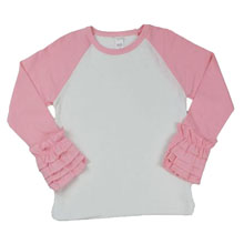 *Upgrade* Ruffle Sleeve Raglan *MUST* Be Purchased with a Design Shirt