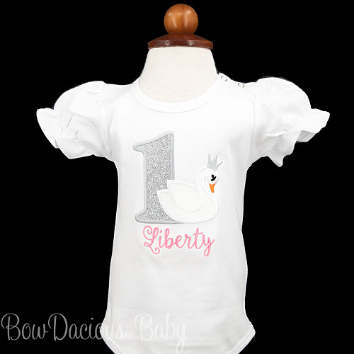 Swan Princess Birthday Shirt, Custom, Personalized