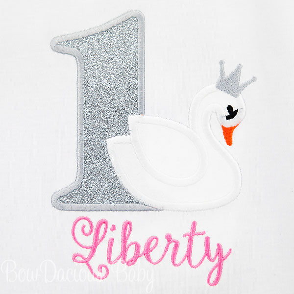 Swan Princess Birthday Shirt, Custom, Personalized