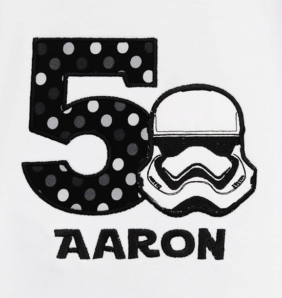 Personalized Storm Trooper Star Wars Birthday Shirt Ages 1-9