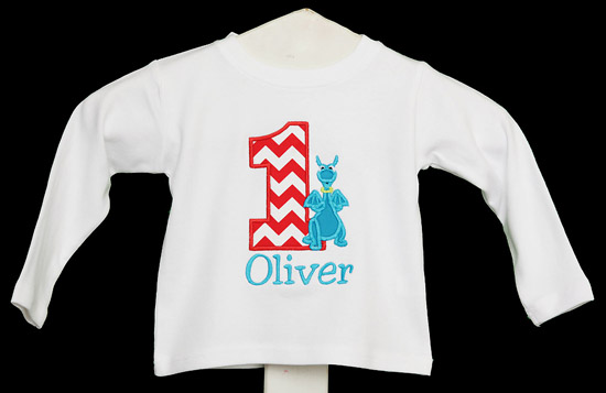 Stuffy the Dragon personalized Birthday Shirt or Onesie, Custom