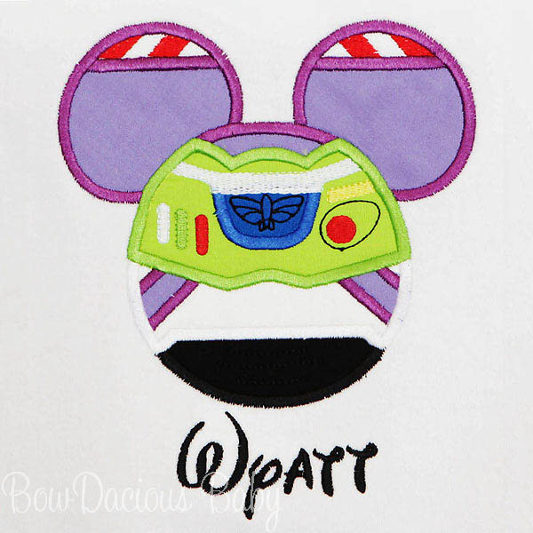 Toy Story Mouse Ears Appliqued Shirt, Buzz, Family Vacation Shirts