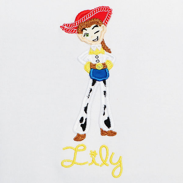 Toy Story Jessie Shirt, Girls Personalized Jessie Shirt, Embroidered
