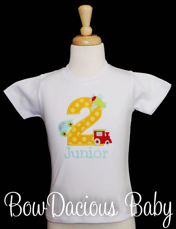 Transportation Vehicles Birthday Shirt, Personalized, Any Colors, Any Age