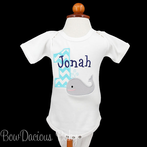 Whale Birthday Shirt, Whale 1st Birthday Shirt, Custom, Personalized, Any Age and Colors